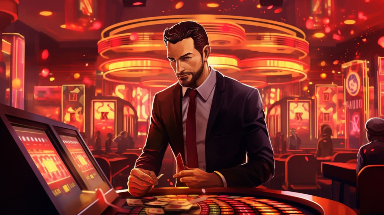 Live roulette table with professional dealer setup